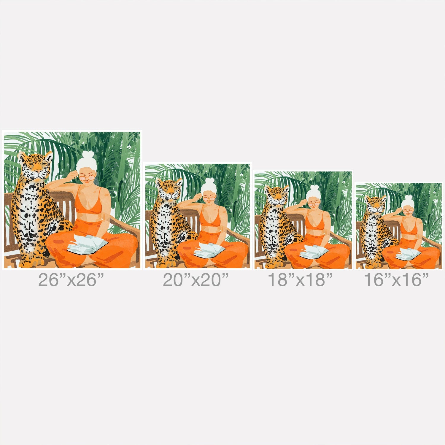 83 Oranges Jungle Vacay Outdoor Throw Pillow