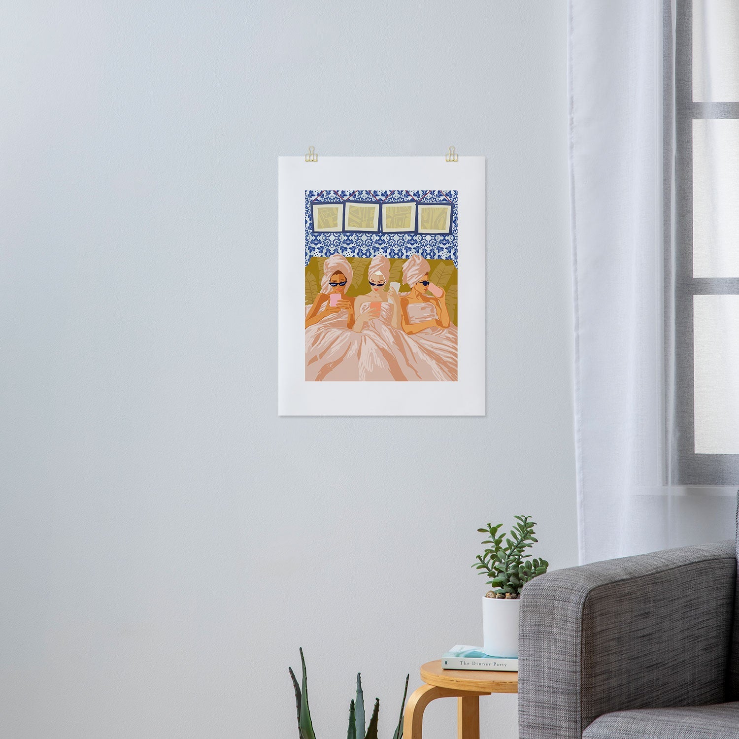 83 Oranges Ladies Only Club Art Print