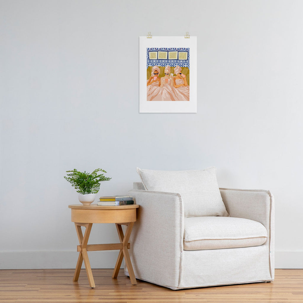 83 Oranges Ladies Only Club Art Print