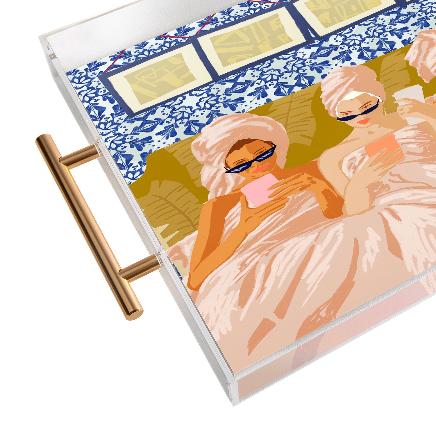83 Oranges Ladies Only Club Acrylic Tray