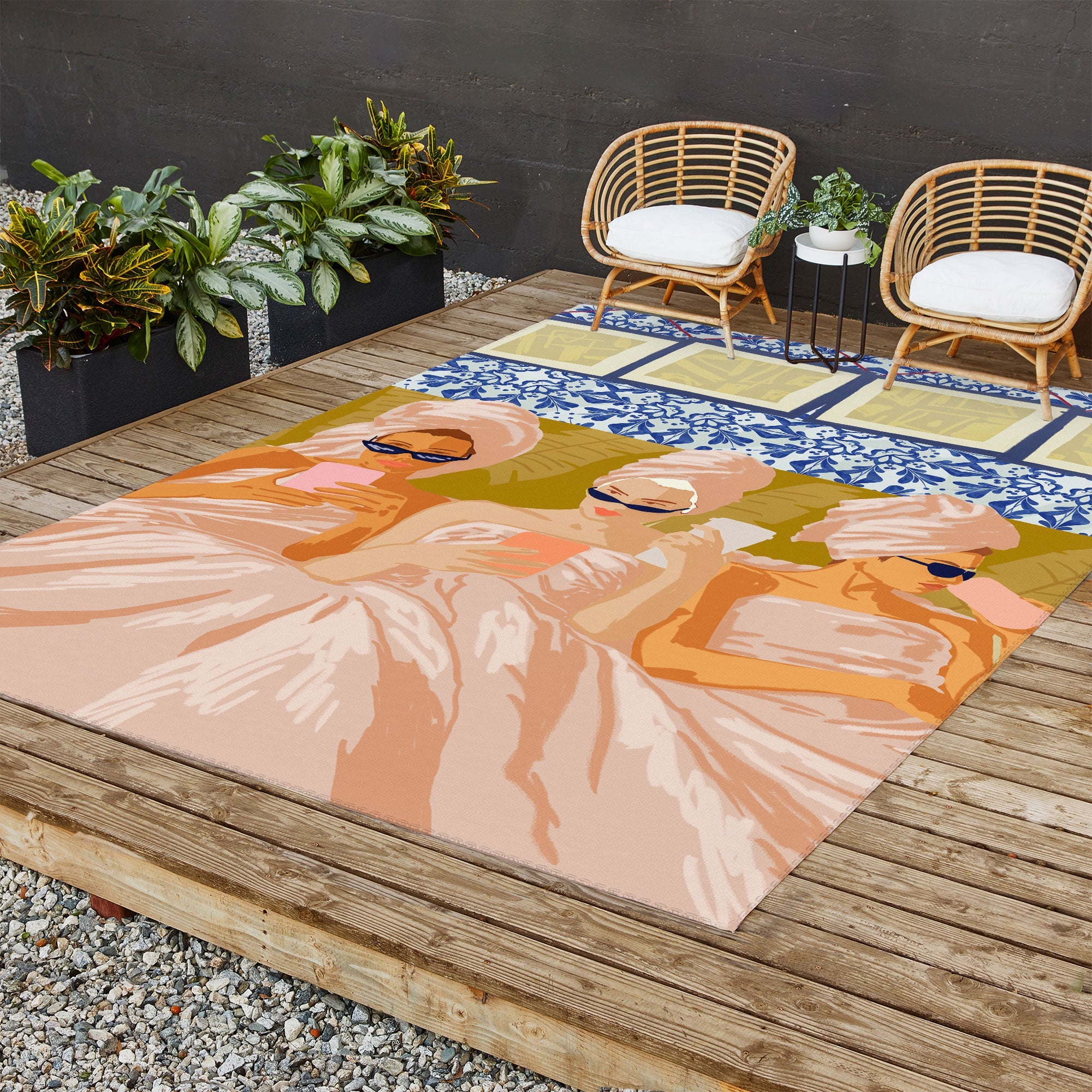83 Oranges Ladies Only Club Outdoor Rug