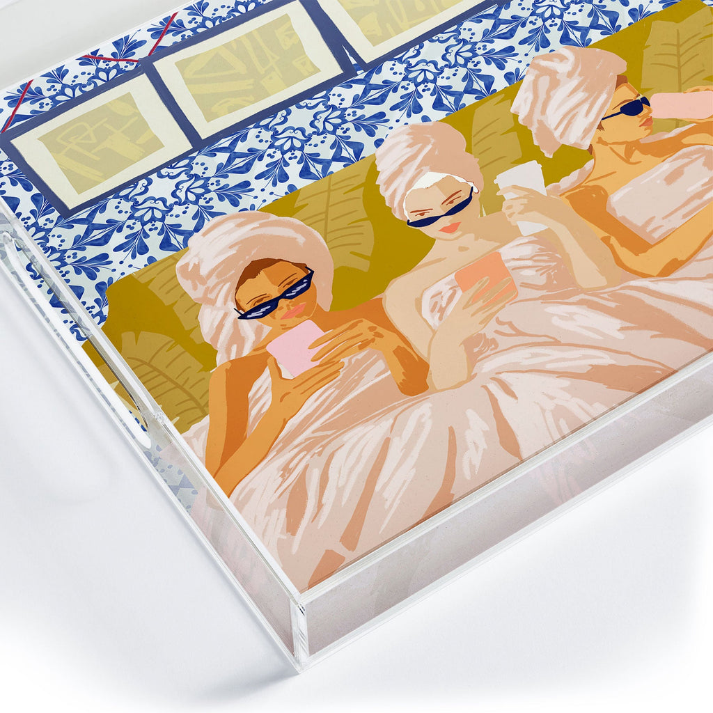 83 Oranges Ladies Only Club Acrylic Tray
