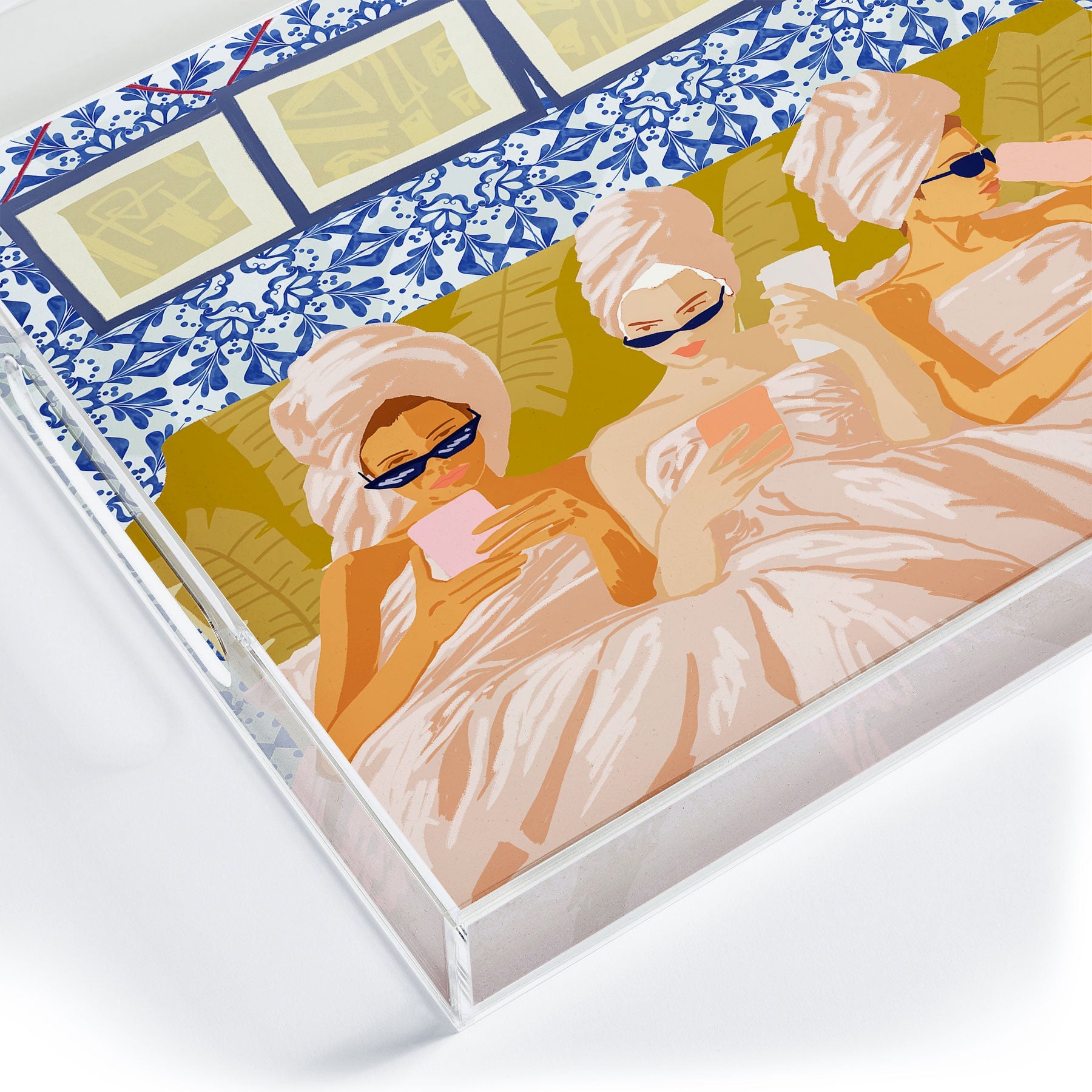 83 Oranges Ladies Only Club Acrylic Tray