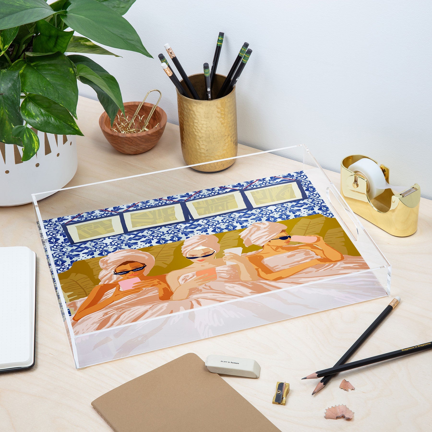 83 Oranges Ladies Only Club Acrylic Tray