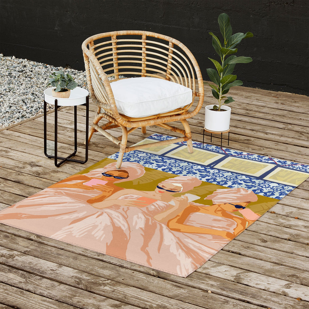 83 Oranges Ladies Only Club Outdoor Rug