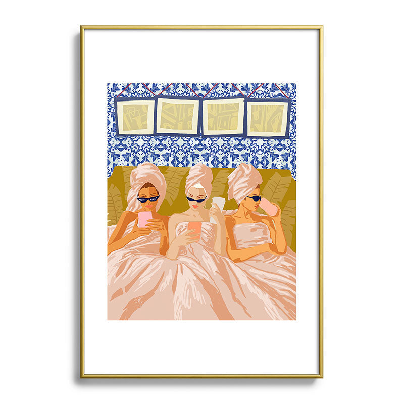 83 Oranges Ladies Only Club Metal Framed Art Print