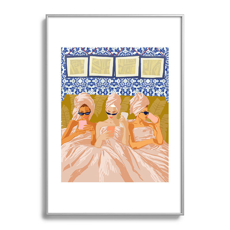 83 Oranges Ladies Only Club Metal Framed Art Print