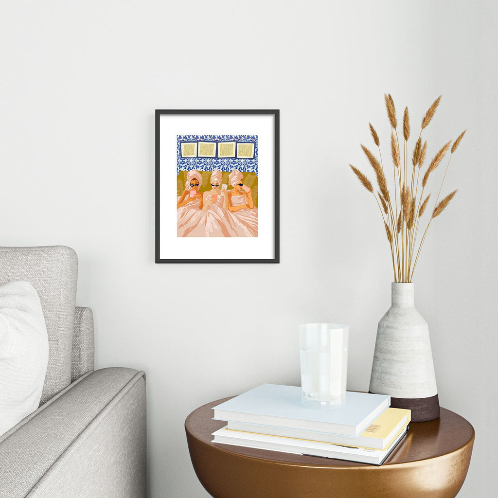 83 Oranges Ladies Only Club Metal Framed Art Print