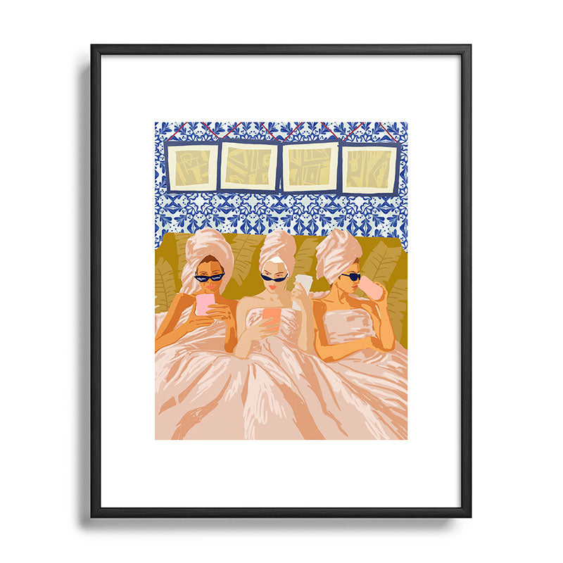 83 Oranges Ladies Only Club Metal Framed Art Print