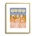 83 Oranges Ladies Only Club Metal Framed Art Print