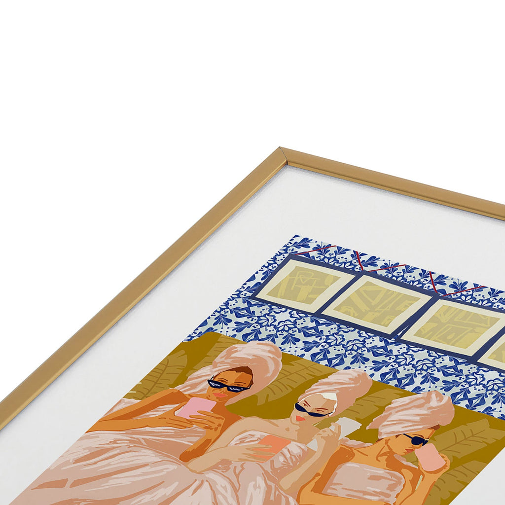83 Oranges Ladies Only Club Metal Framed Art Print