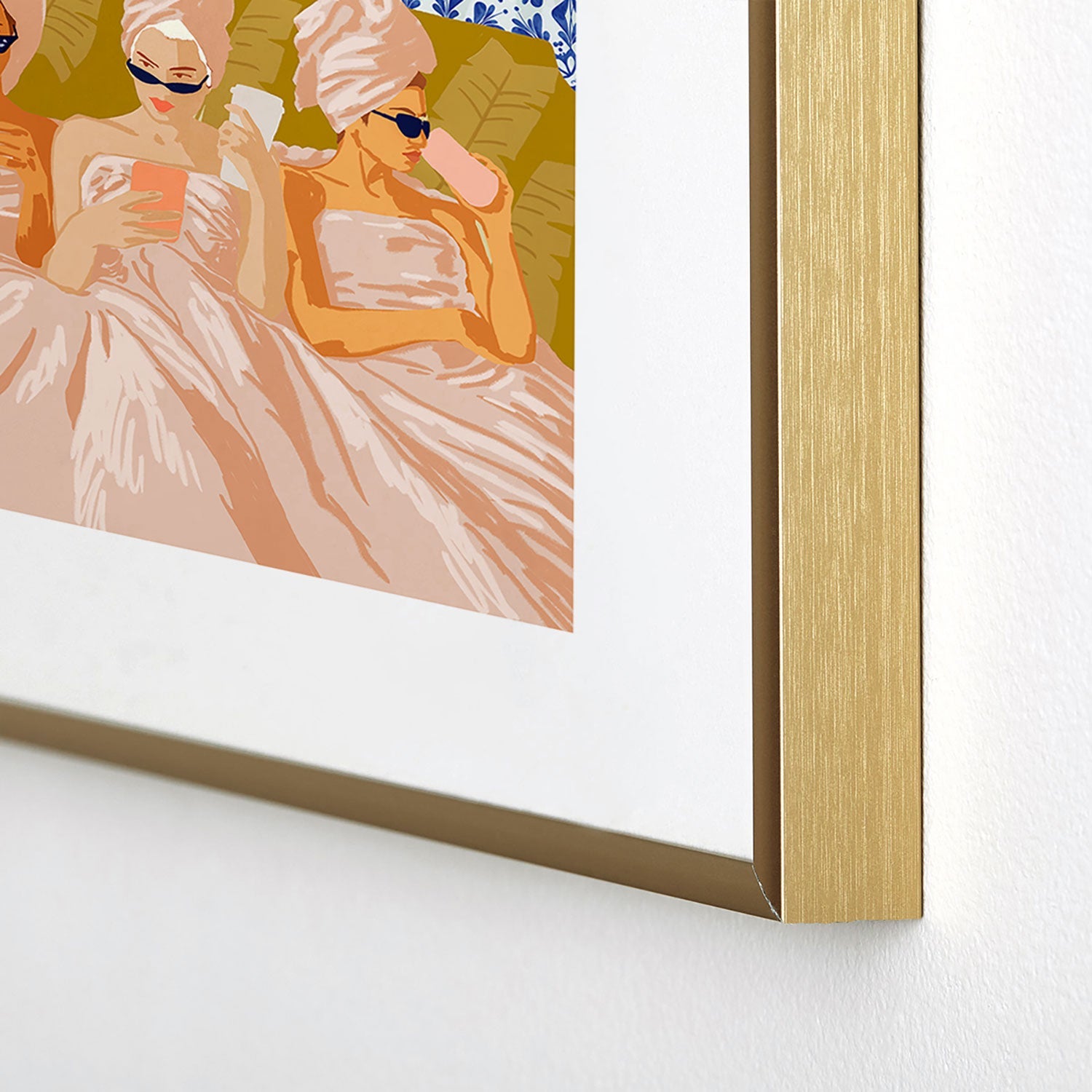 83 Oranges Ladies Only Club Metal Framed Art Print