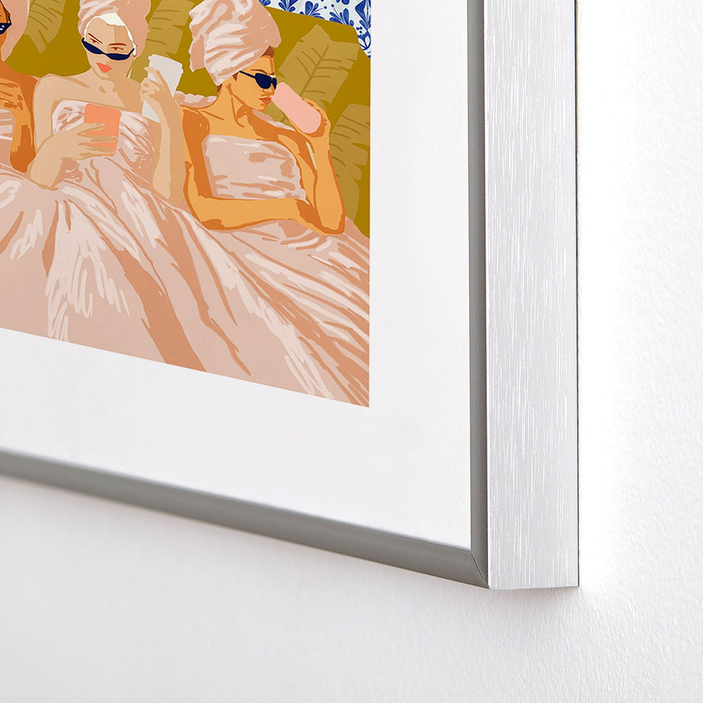 83 Oranges Ladies Only Club Metal Framed Art Print
