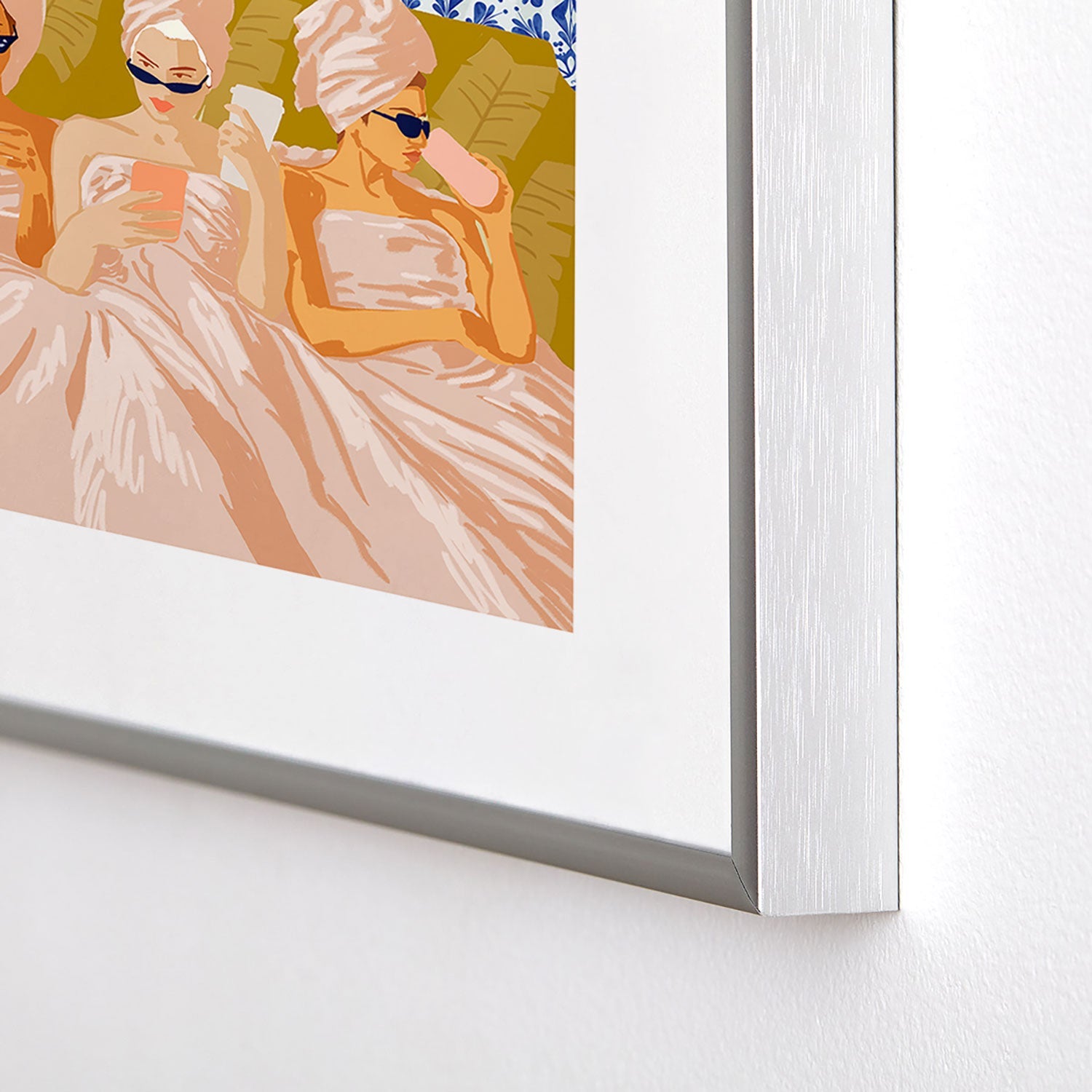 83 Oranges Ladies Only Club Metal Framed Art Print