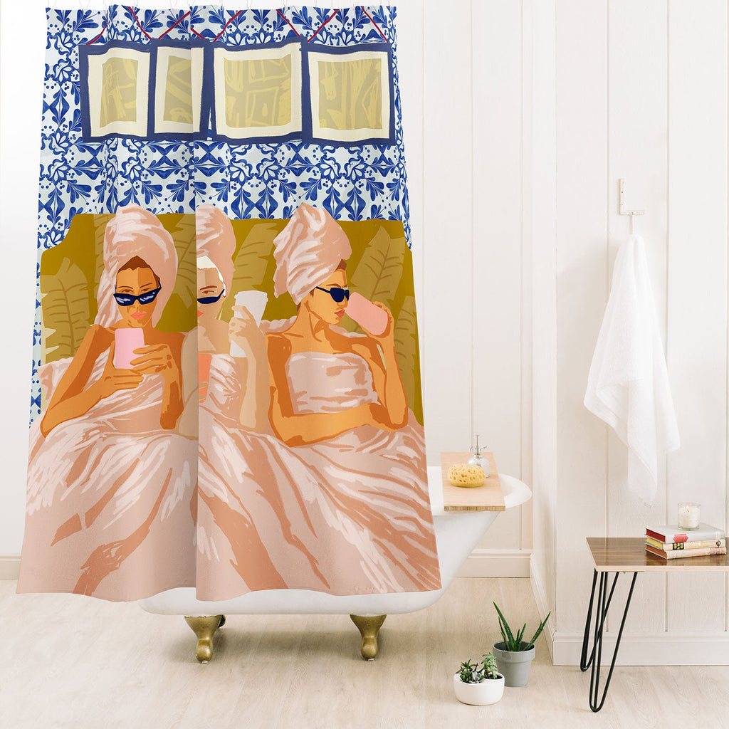 83 Oranges Ladies Only Club Shower Curtain