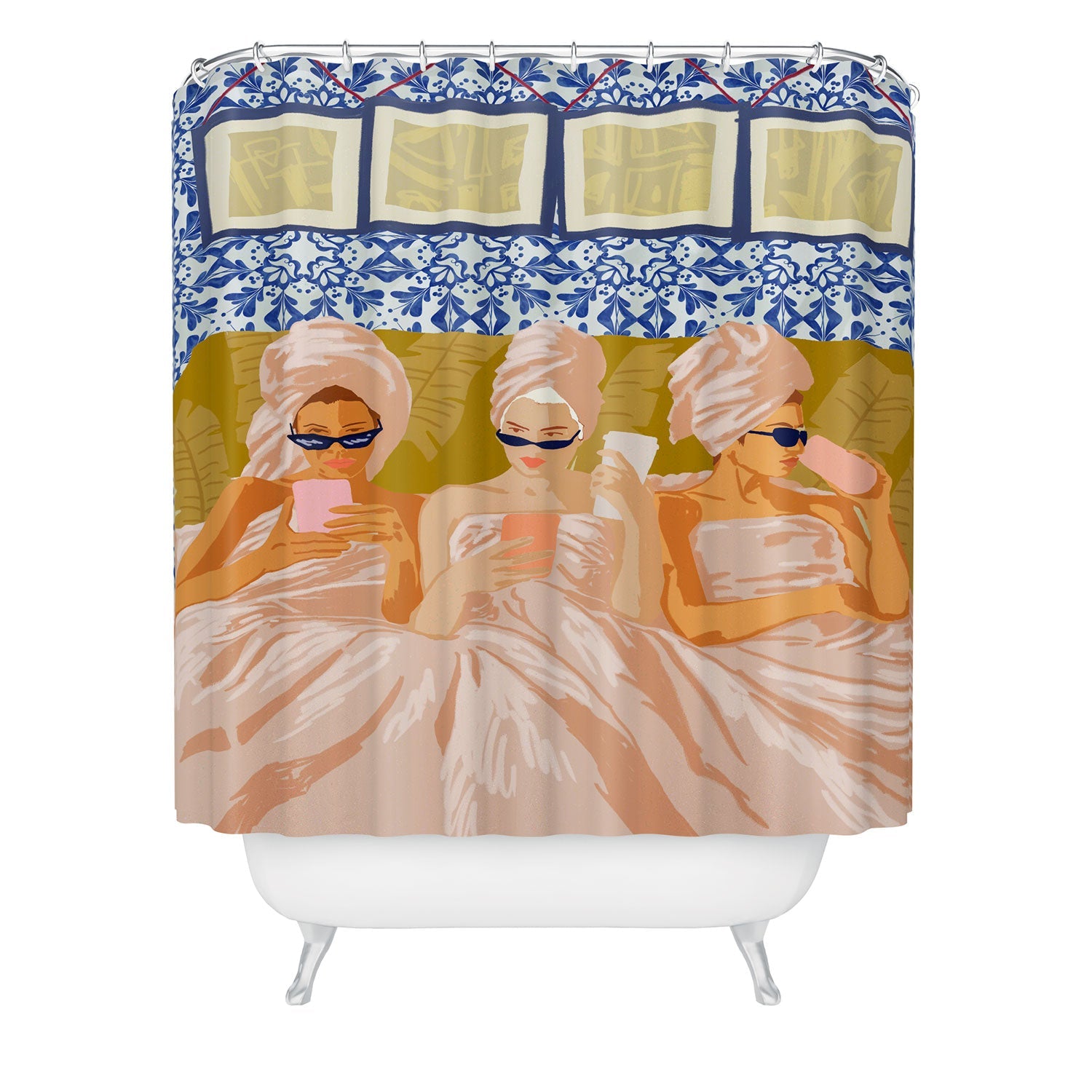 83 Oranges Ladies Only Club Shower Curtain