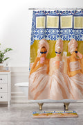 83 Oranges Ladies Only Club Shower Curtain And Mat