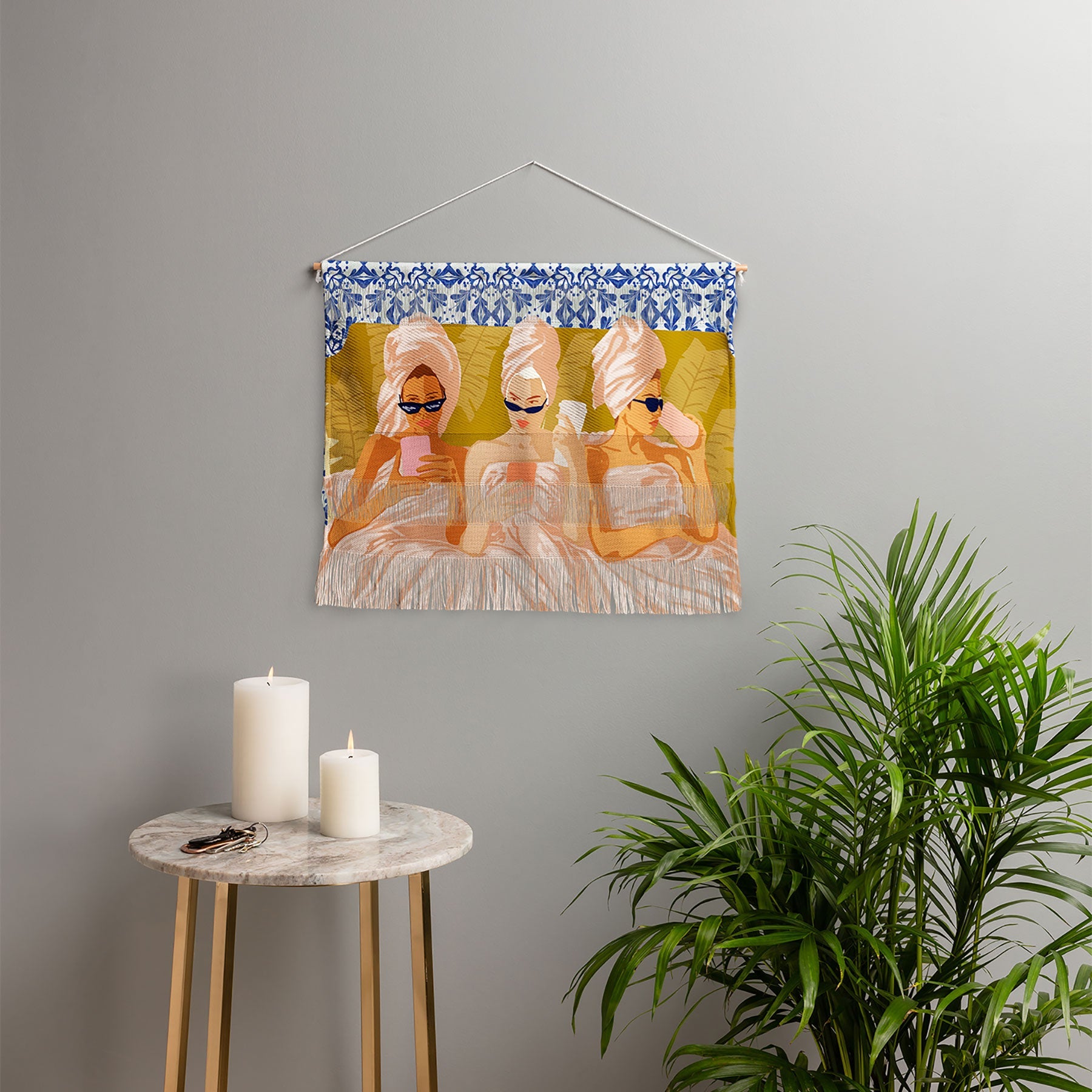 83 Oranges Ladies Only Club Wall Hanging Landscape