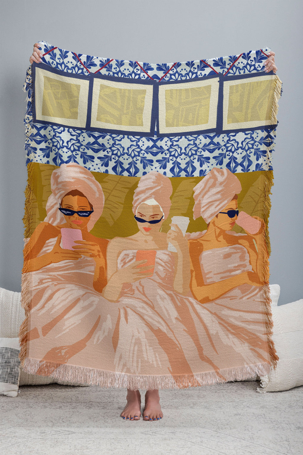 83 Oranges Ladies Only Club Throw Blanket