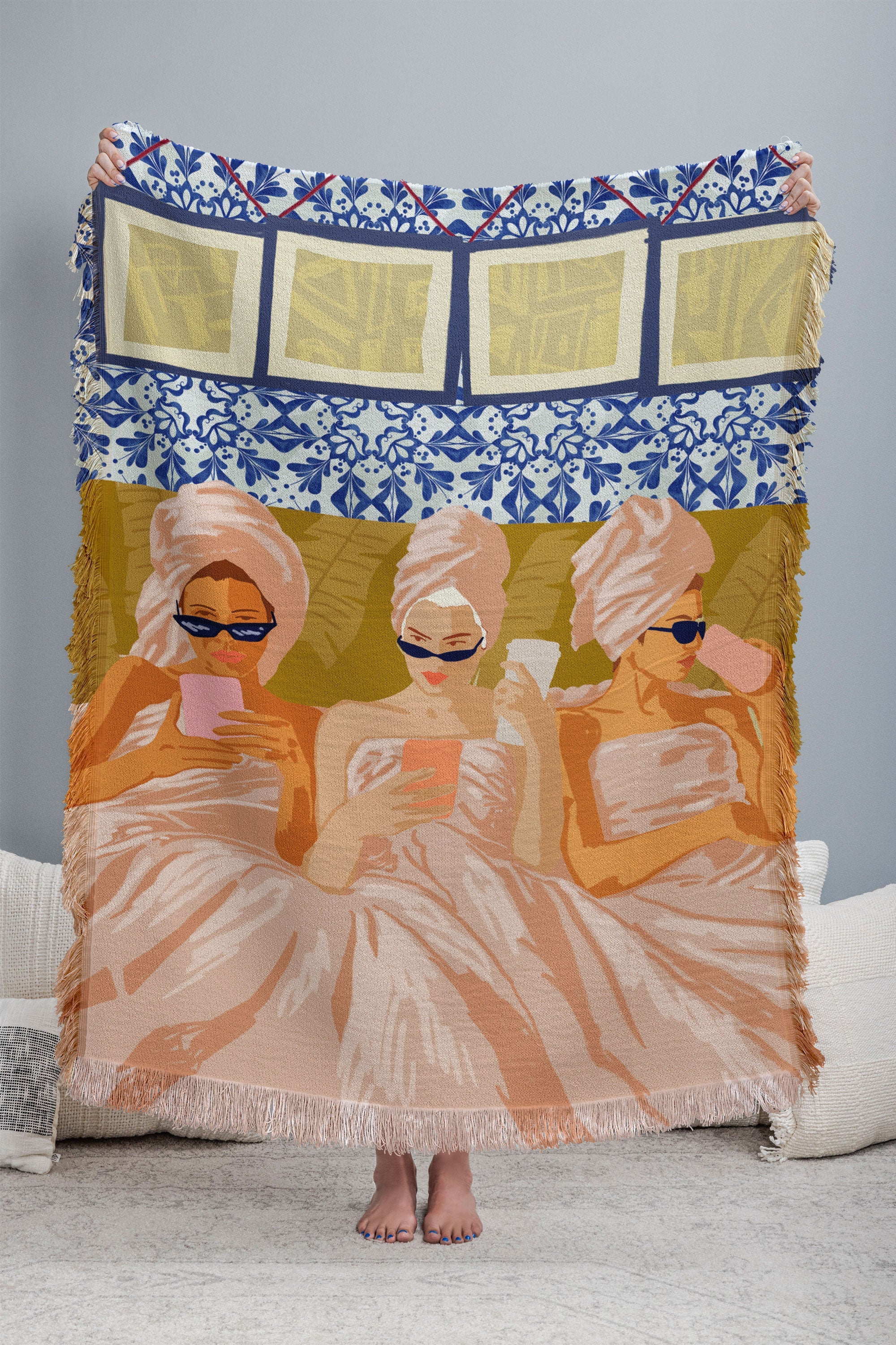 83 Oranges Ladies Only Club Throw Blanket