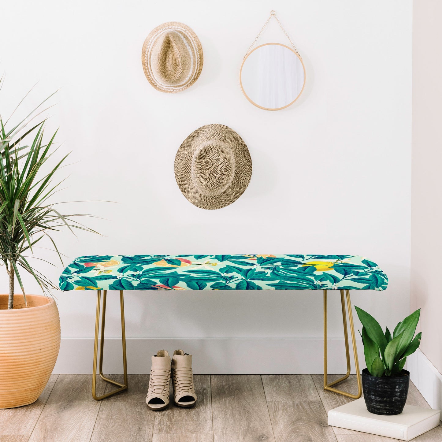 83 Oranges Lemon Pattern Bench