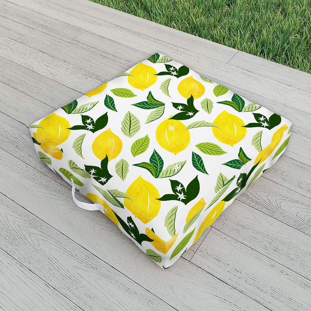 83 Oranges Lemona Outdoor Floor Cushion