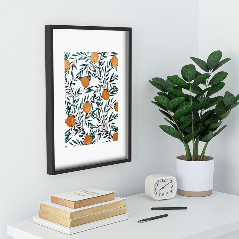83 Oranges Mandarins Recessed Framing Rectangle