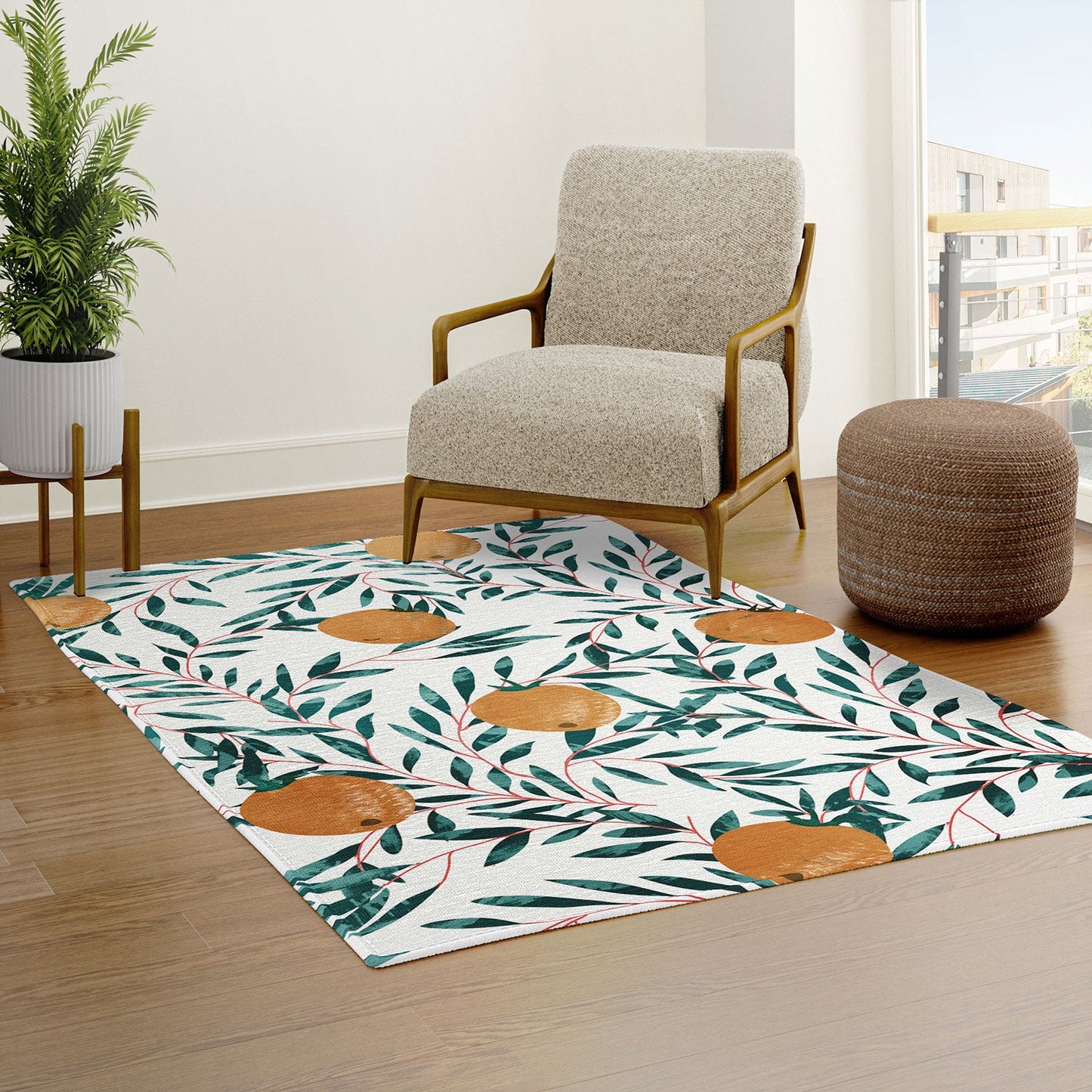 83 Oranges Mandarins Area Rug