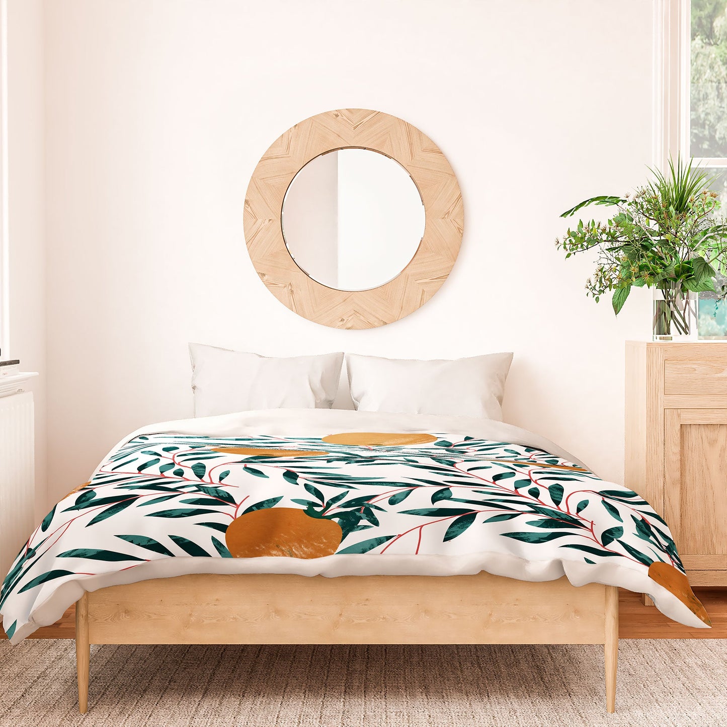 83 Oranges Mandarins Duvet Cover