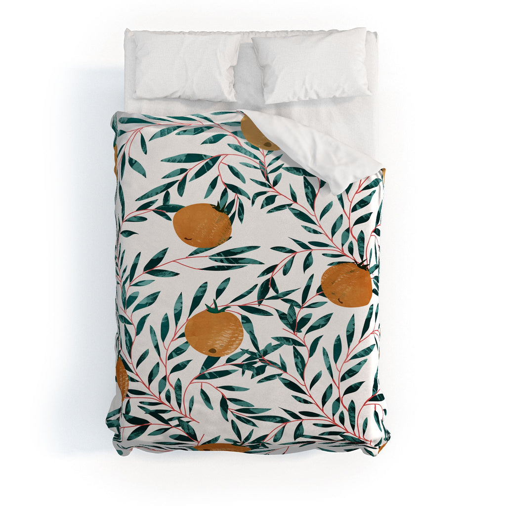 83 Oranges Mandarins Duvet Cover