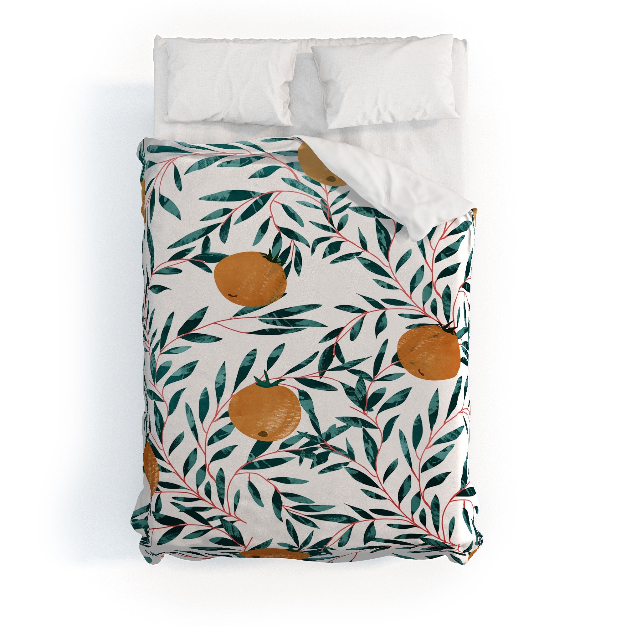 83 Oranges Mandarins Duvet Cover