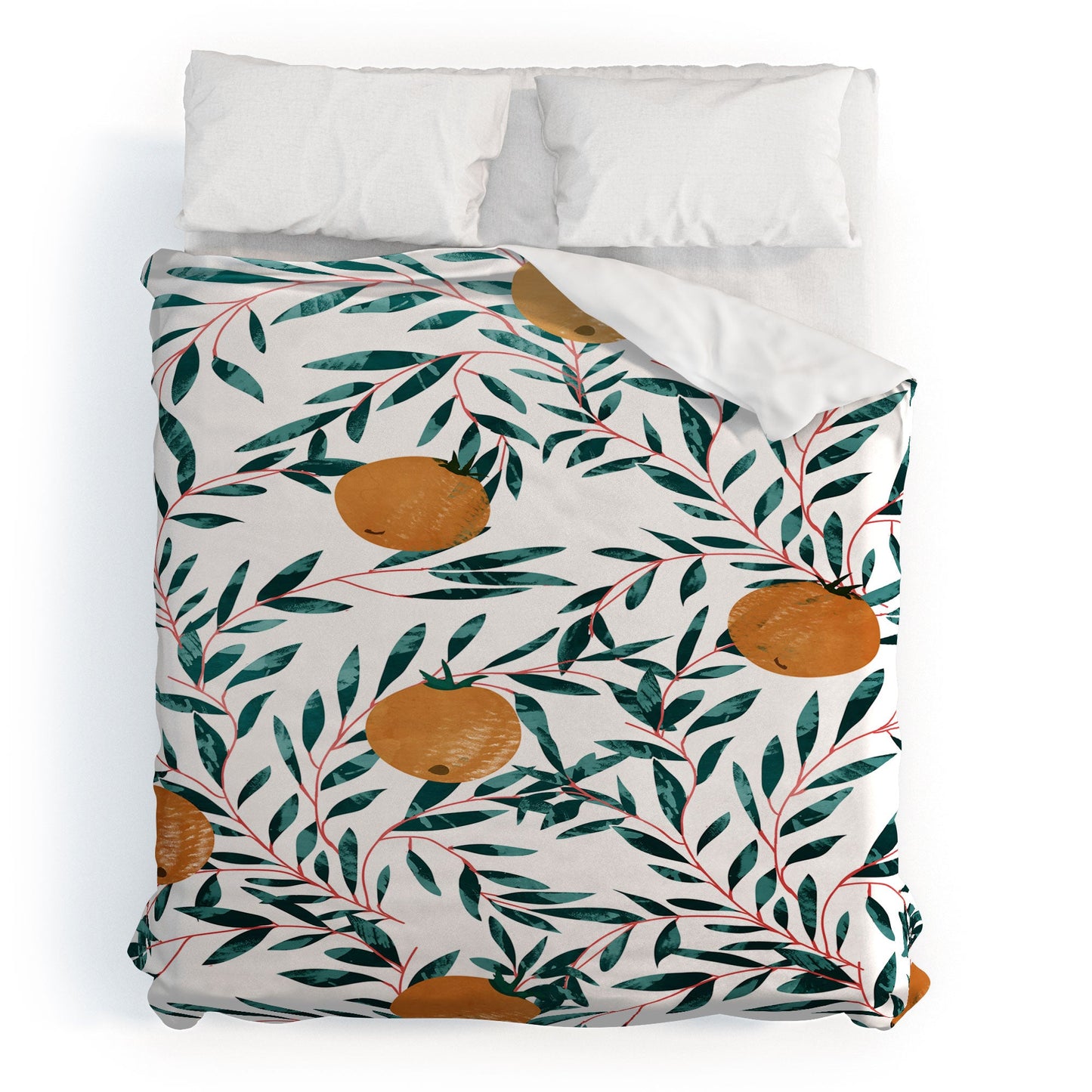 83 Oranges Mandarins Duvet Cover