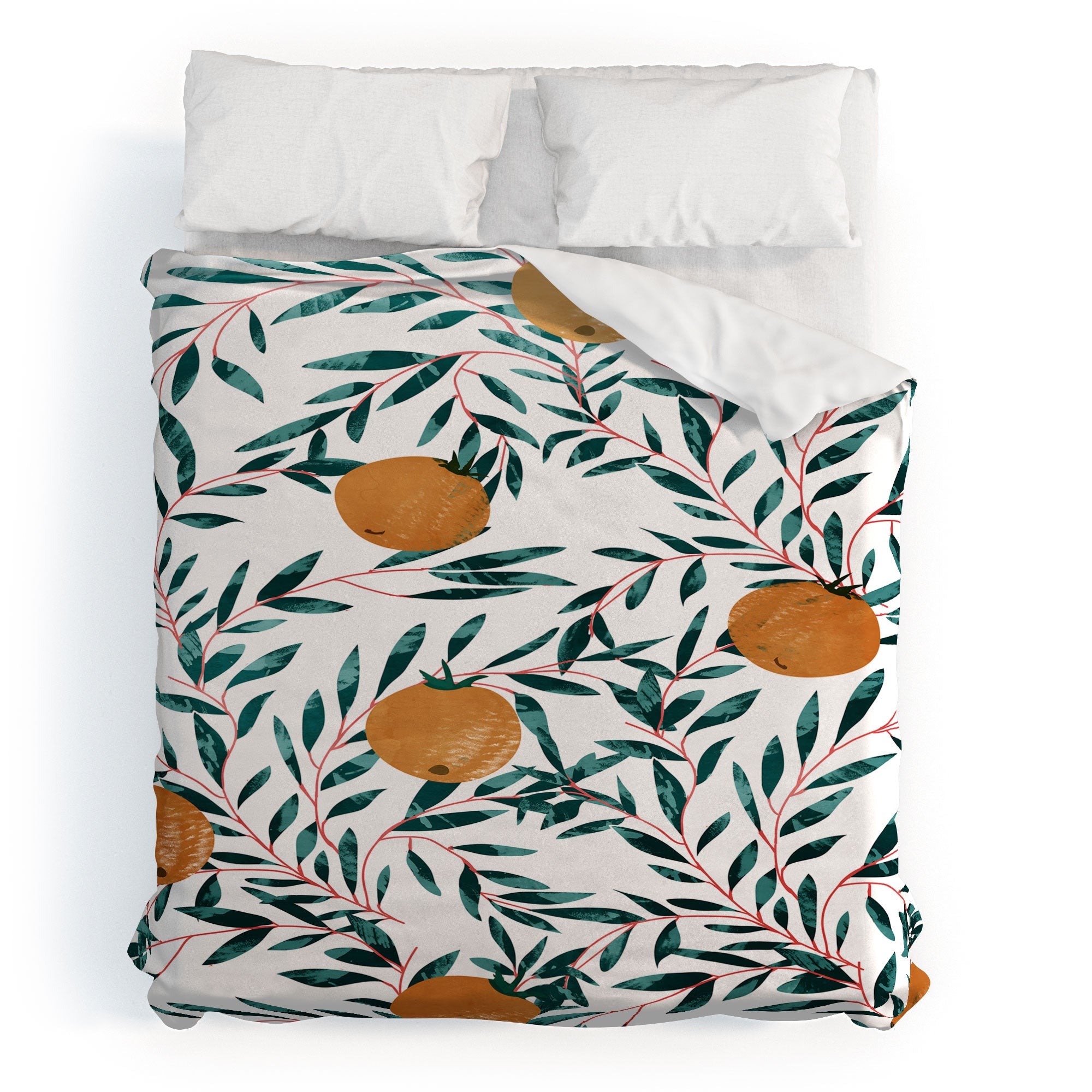 83 Oranges Mandarins Duvet Cover