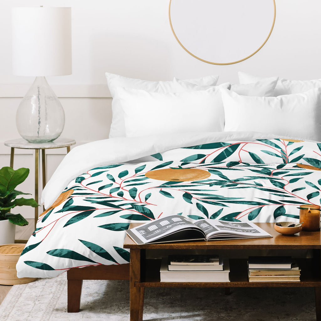 83 Oranges Mandarins Duvet Cover