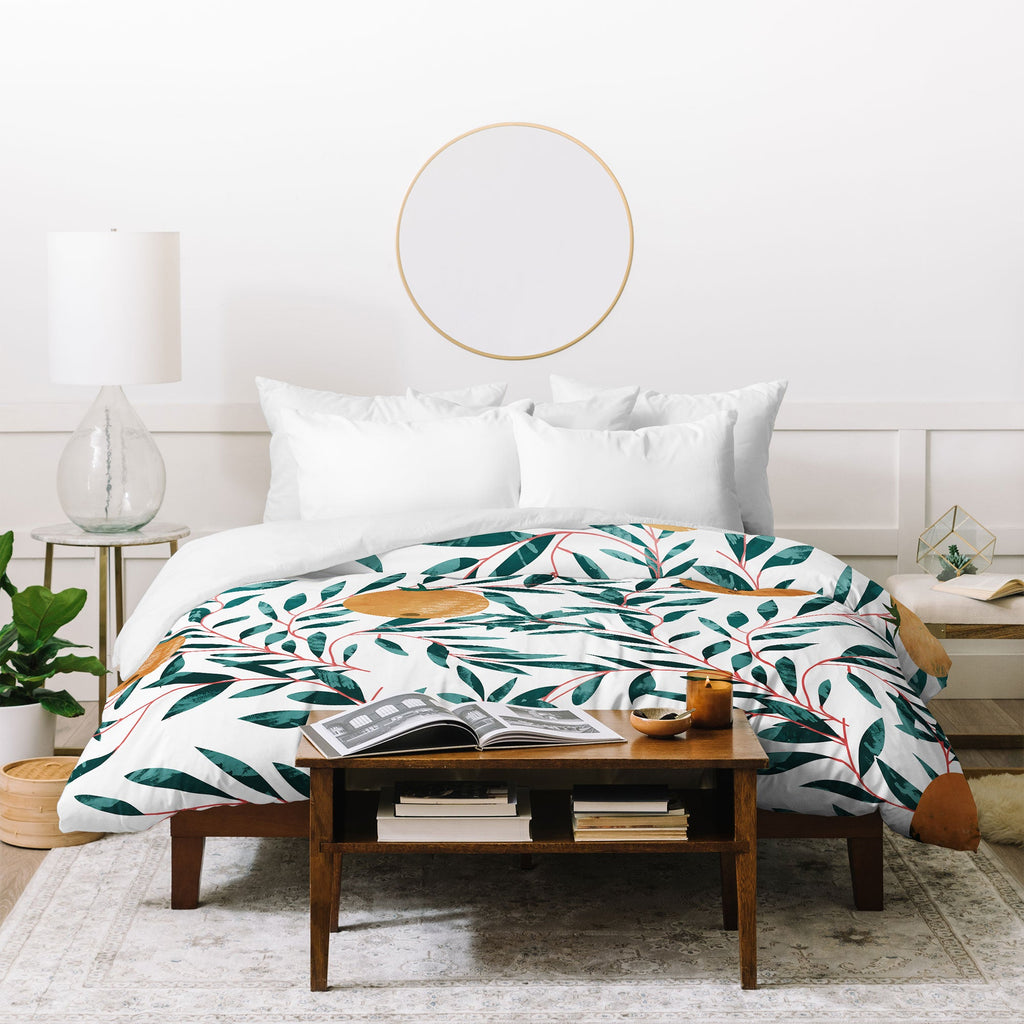 83 Oranges Mandarins Duvet Cover