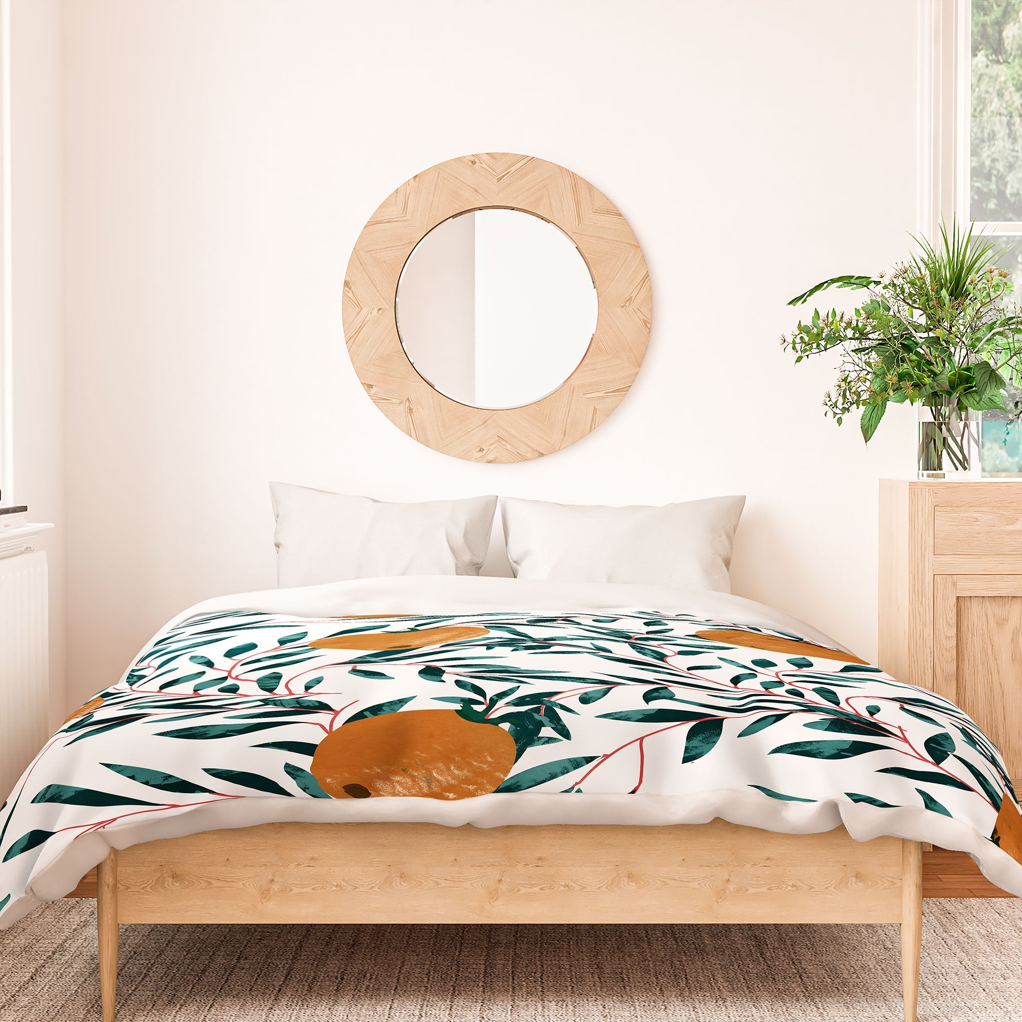 83 Oranges Mandarins Duvet Cover