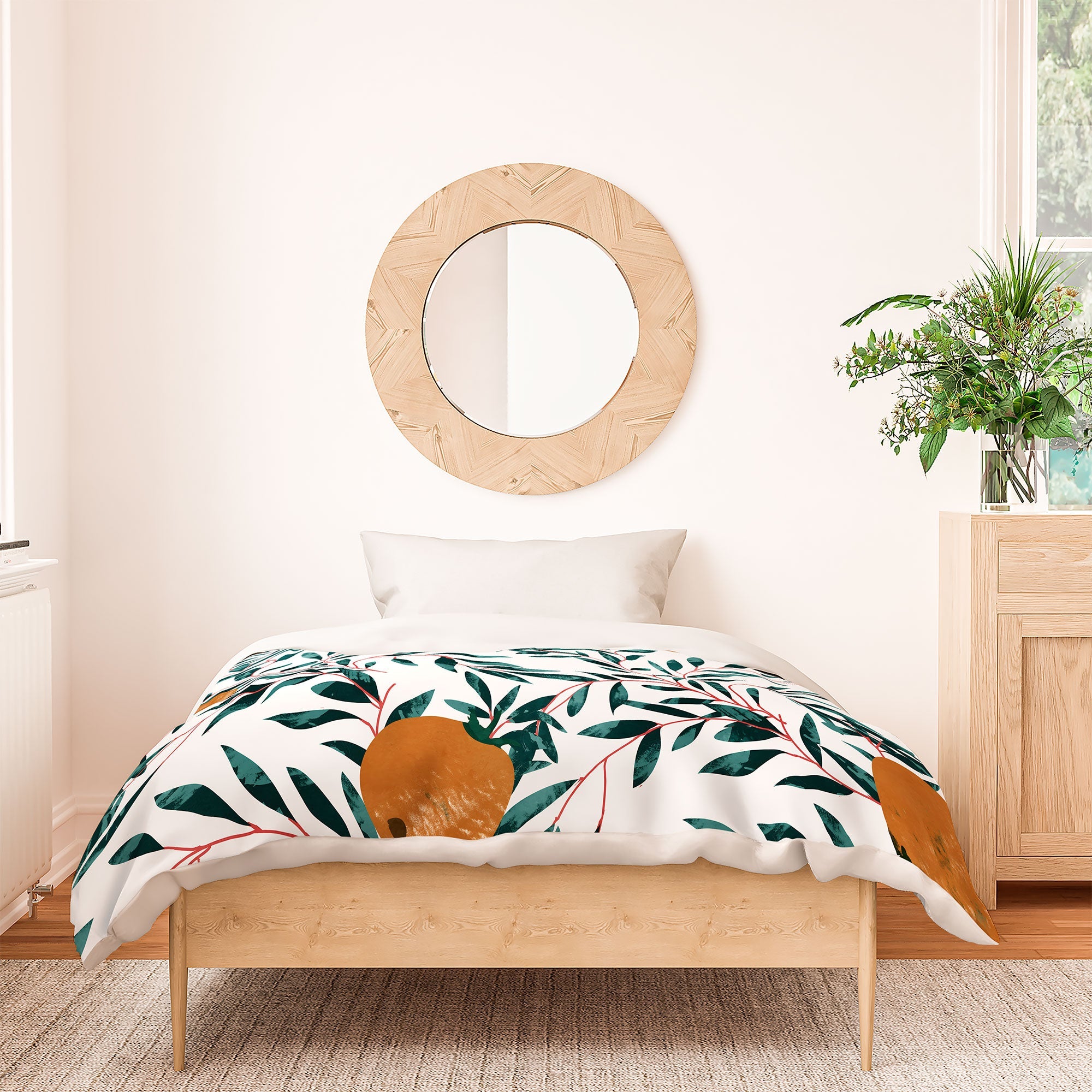 83 Oranges Mandarins Duvet Cover