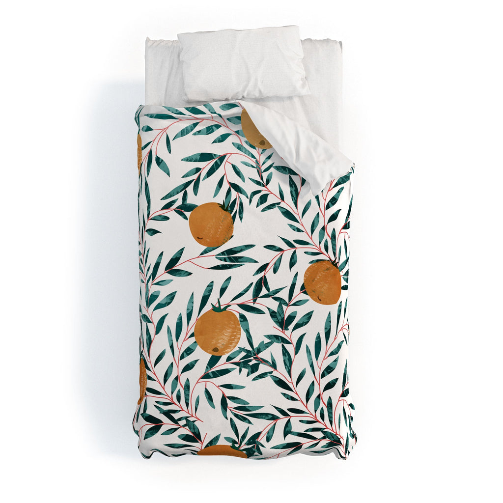 83 Oranges Mandarins Duvet Cover