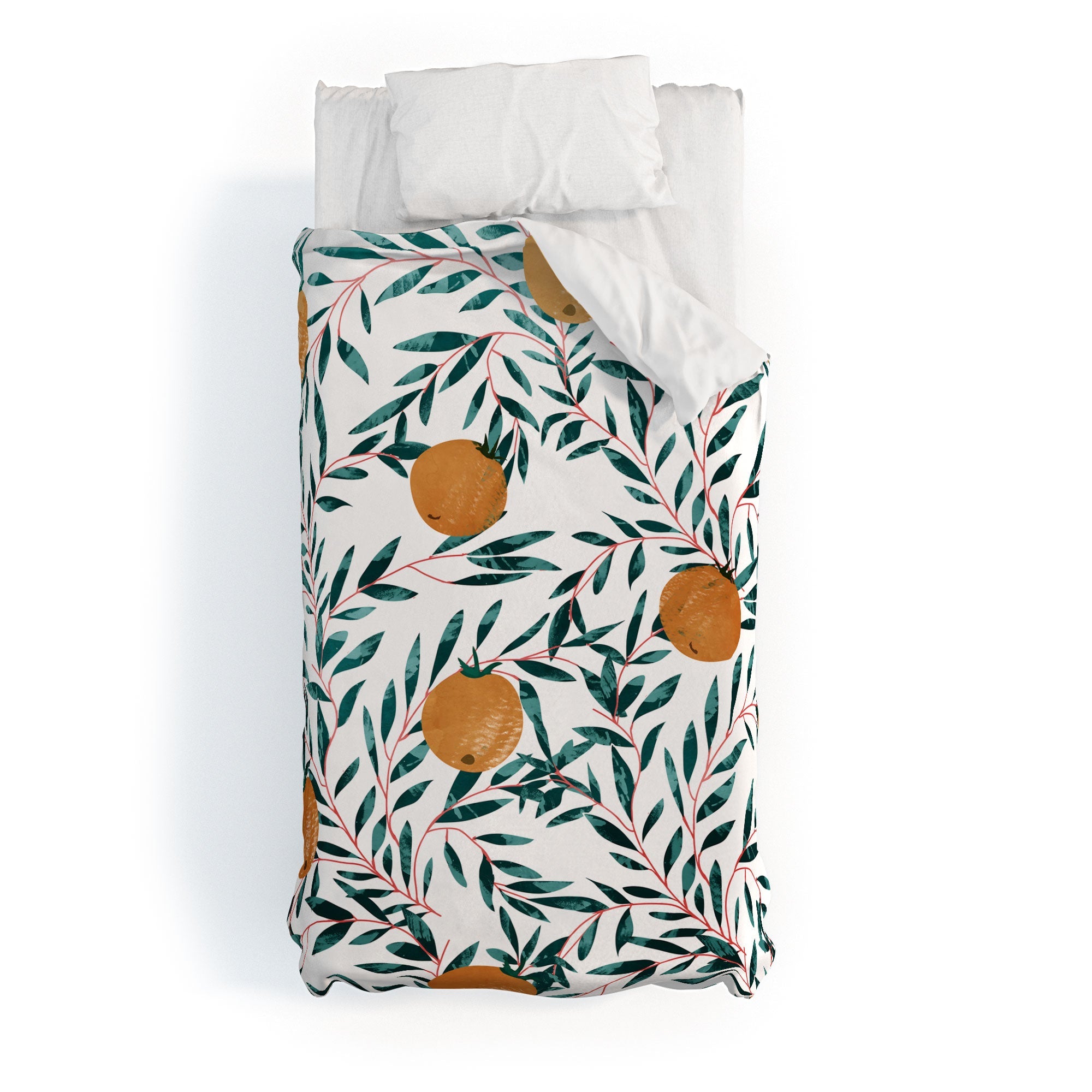83 Oranges Mandarins Duvet Cover