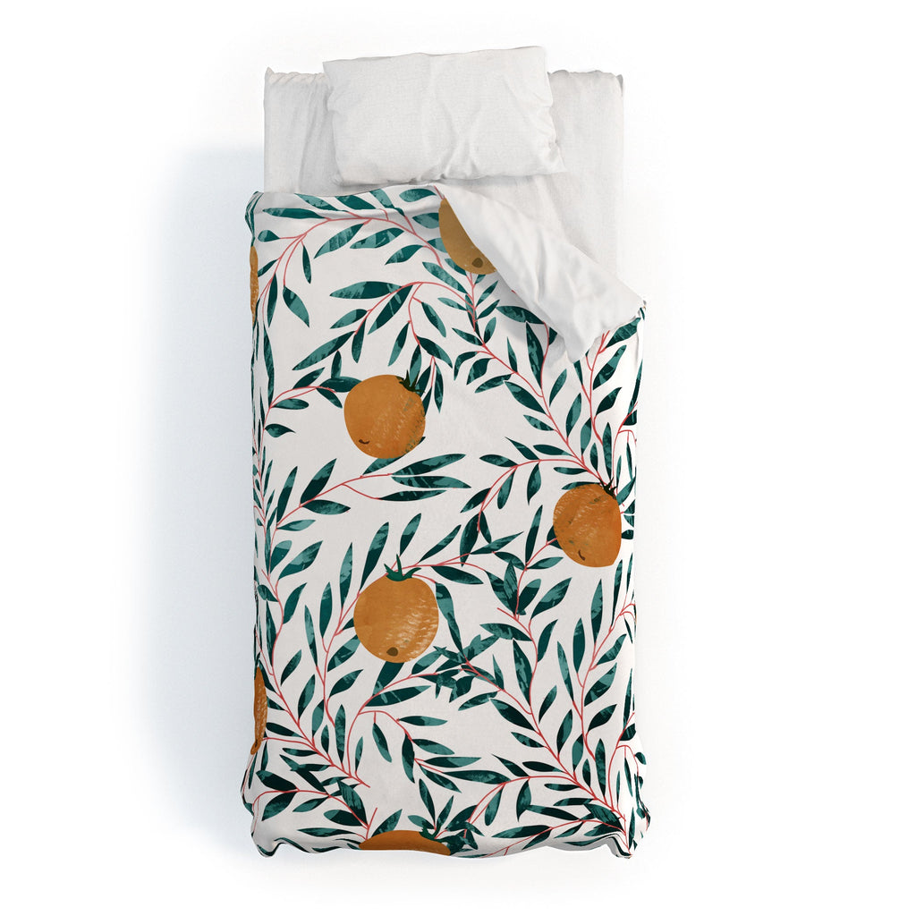 83 Oranges Mandarins Duvet Cover