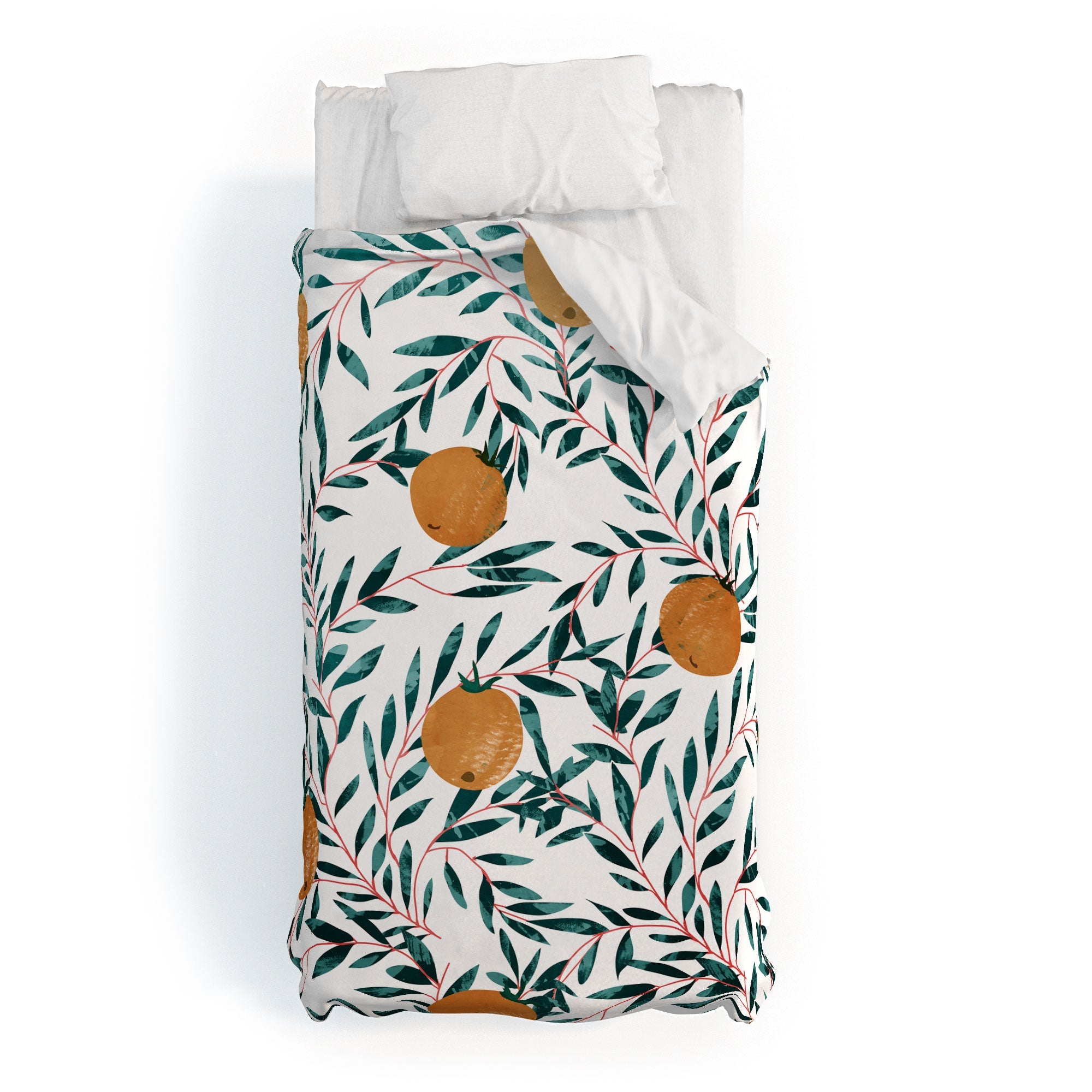 83 Oranges Mandarins Duvet Cover
