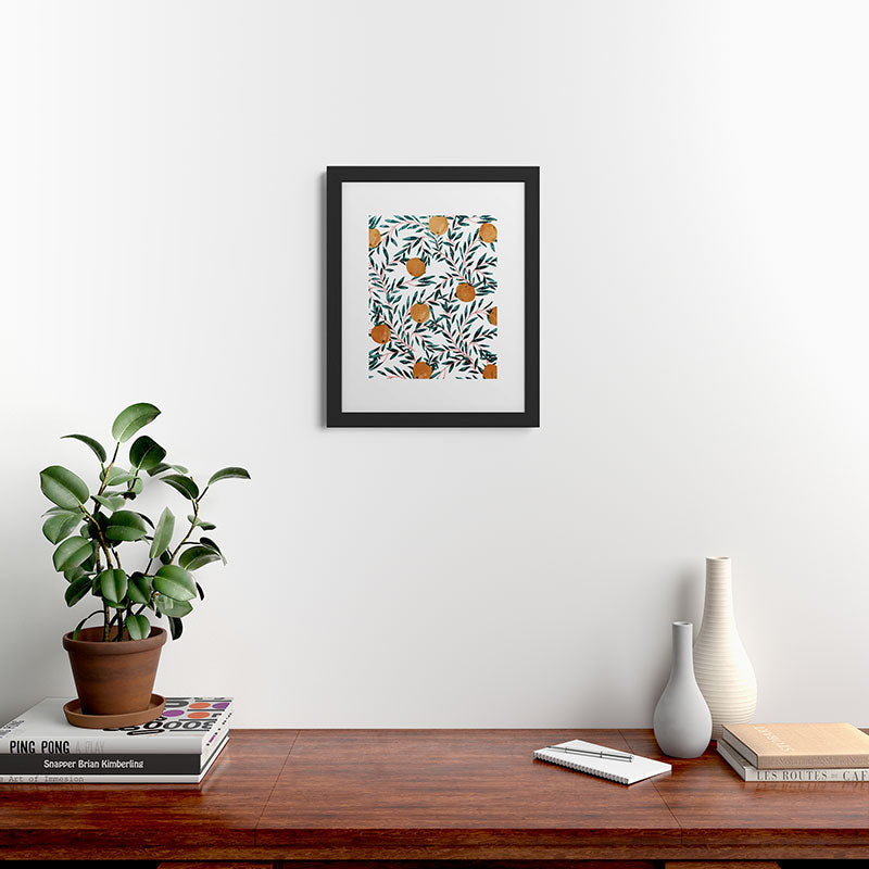 83 Oranges Mandarins Framed Art Print