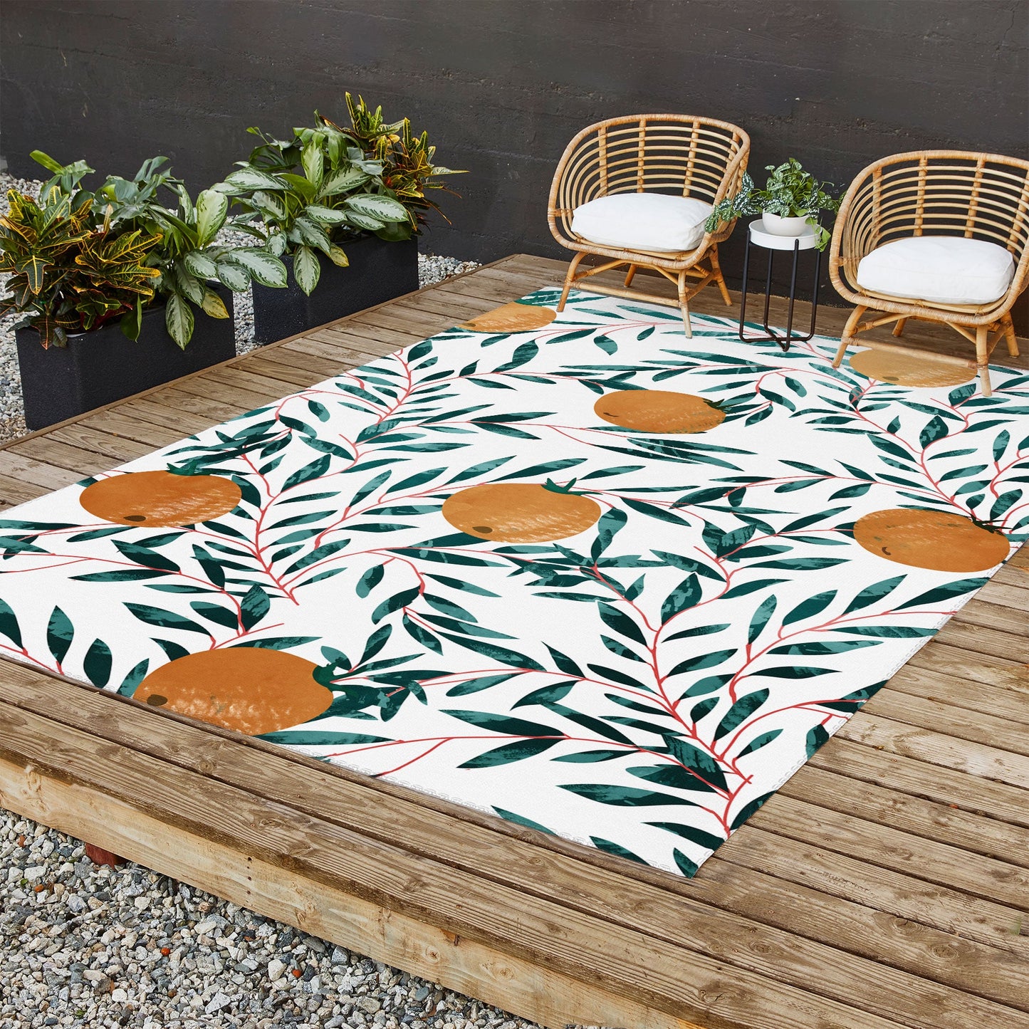 83 Oranges Mandarins Outdoor Rug