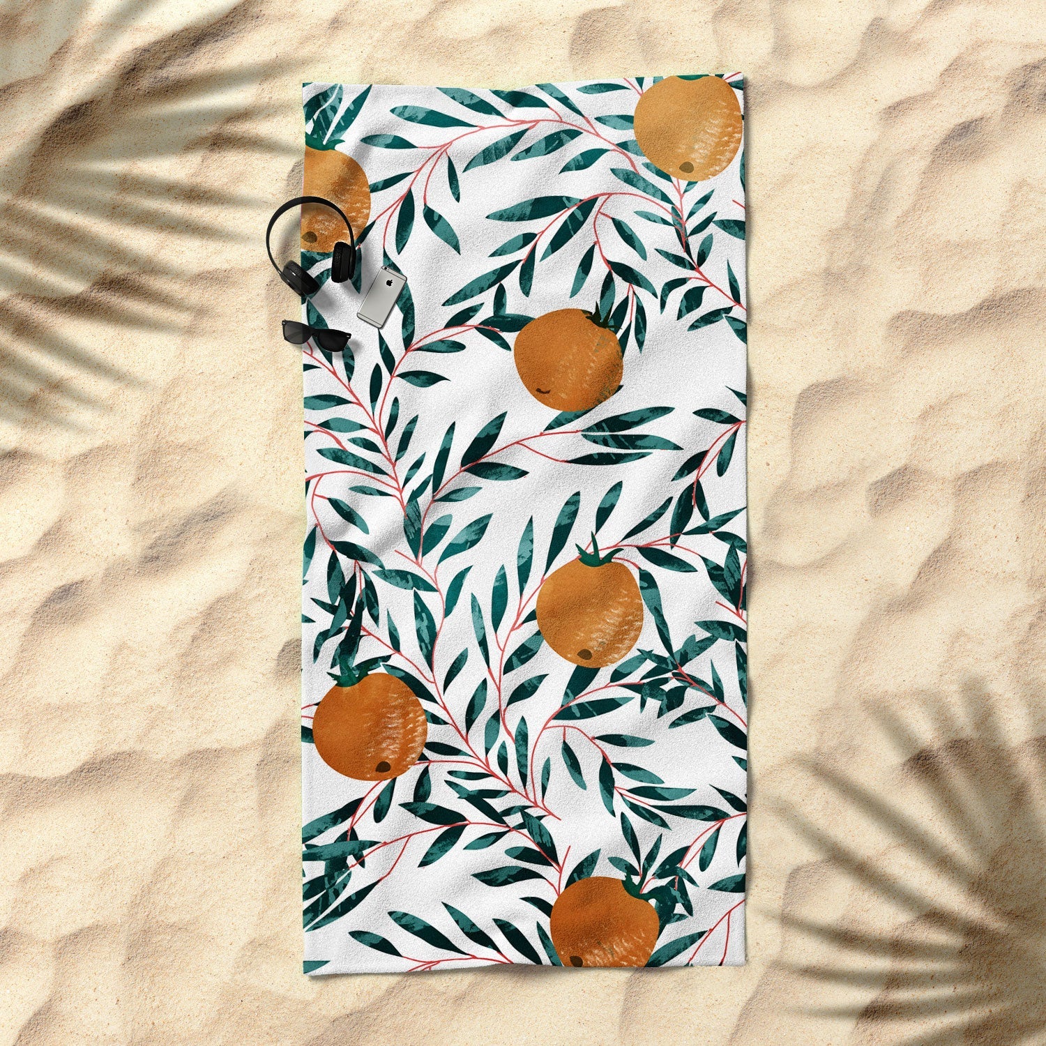 83 Oranges Mandarins Beach Towel