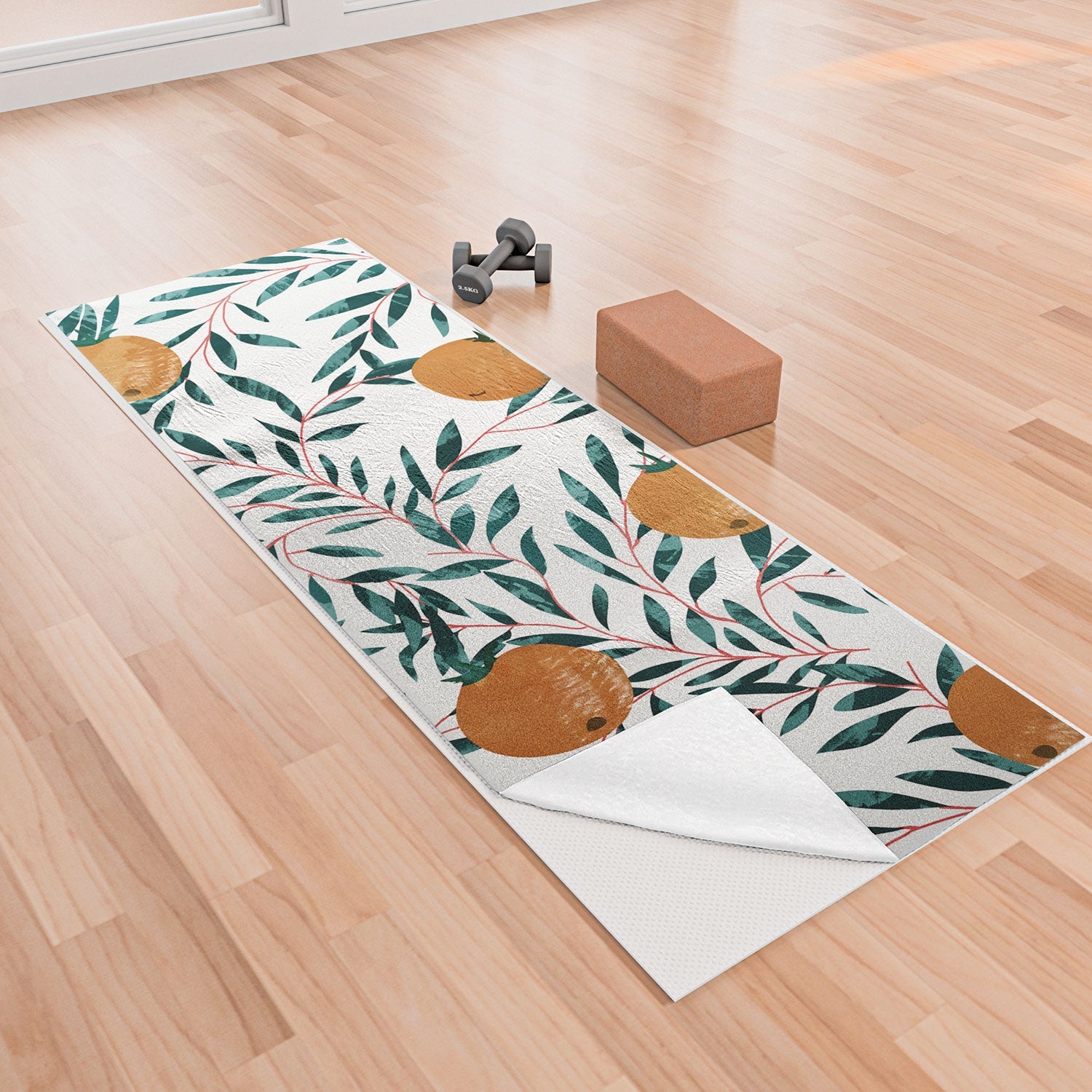 83 Oranges Mandarins Yoga Towel