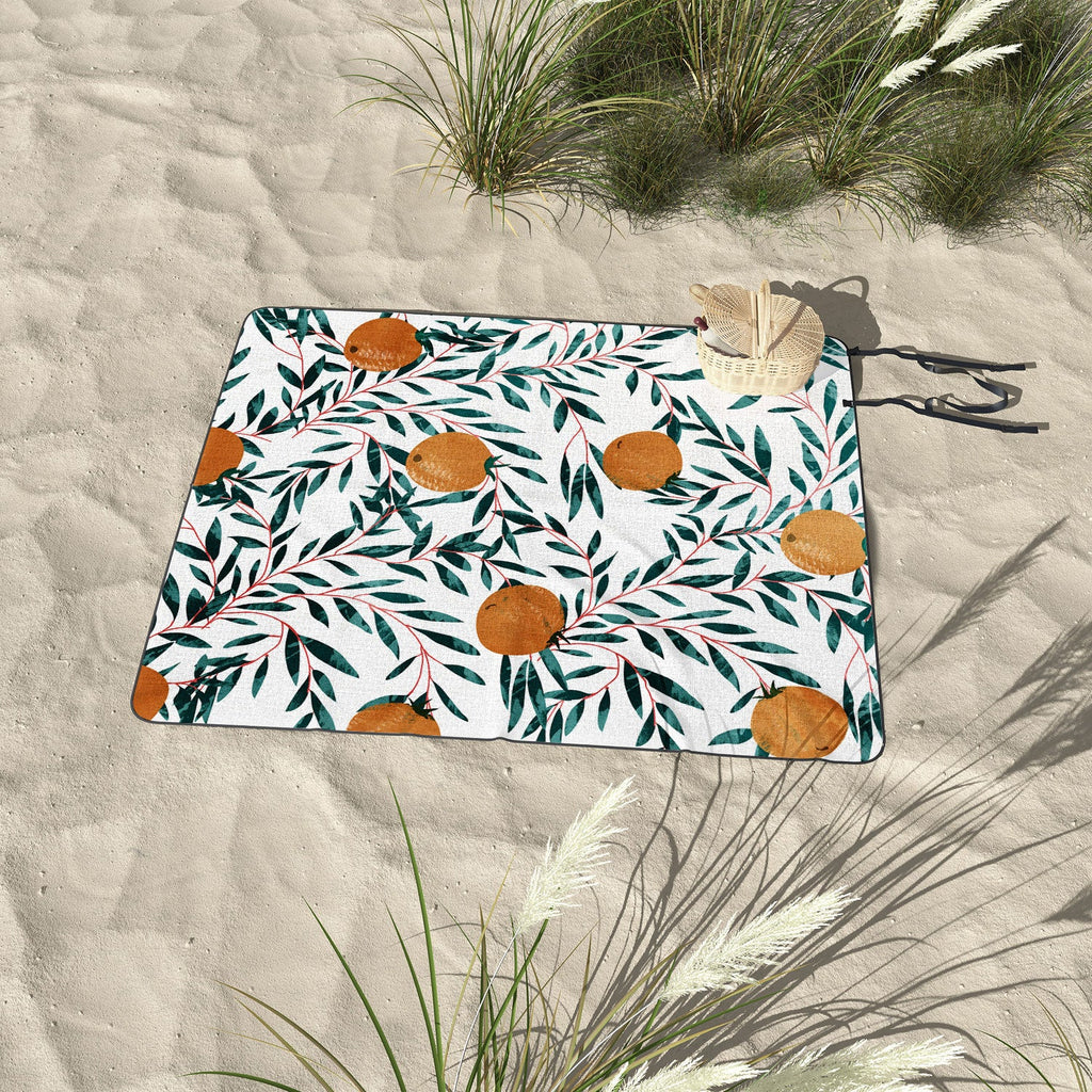 83 Oranges Mandarins Picnic Blanket