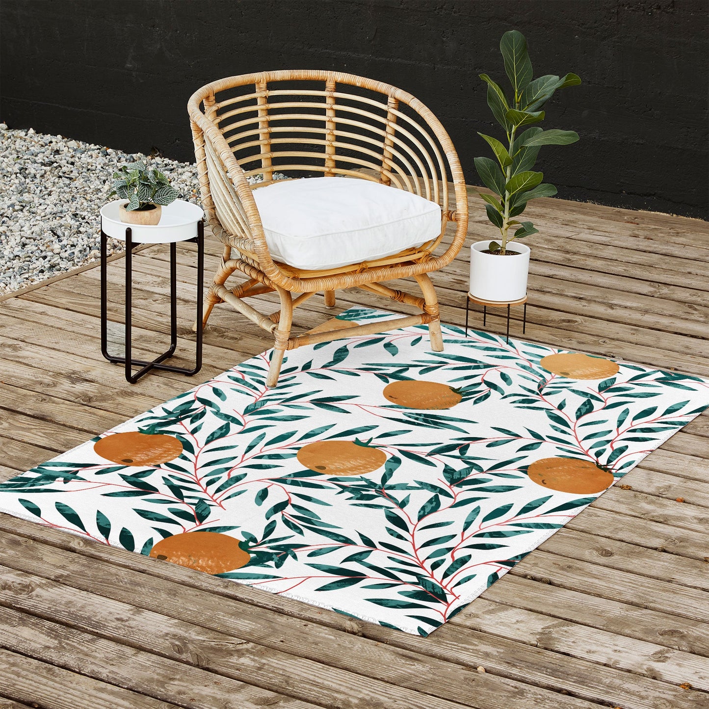 83 Oranges Mandarins Outdoor Rug
