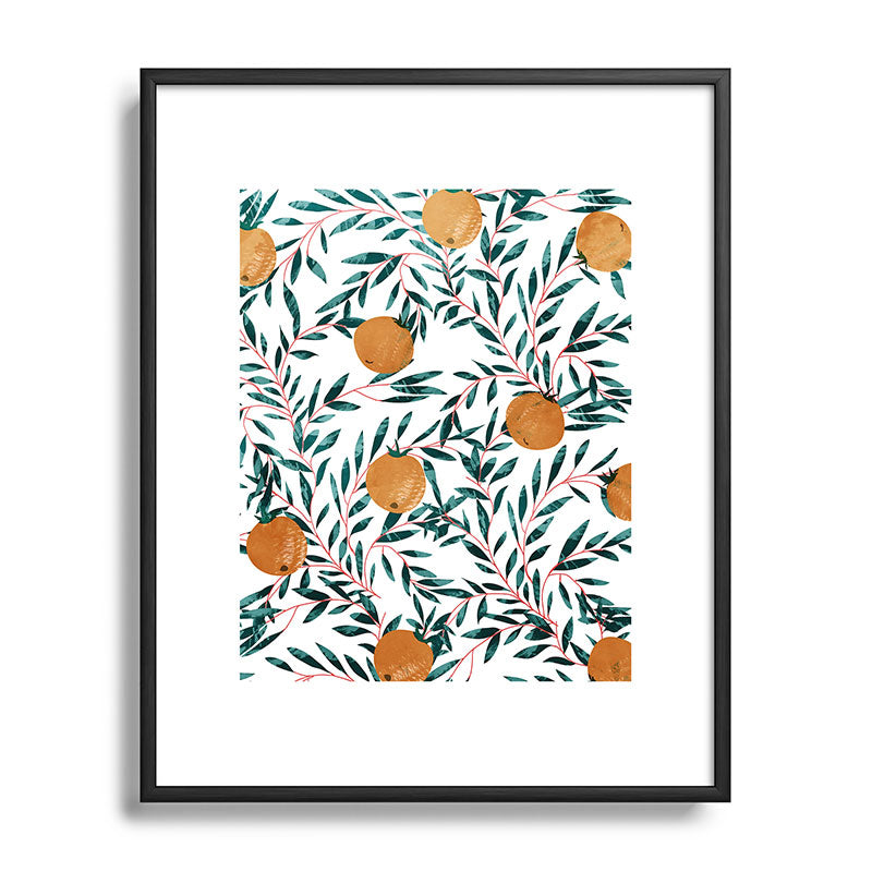 83 Oranges Mandarins Metal Framed Art Print