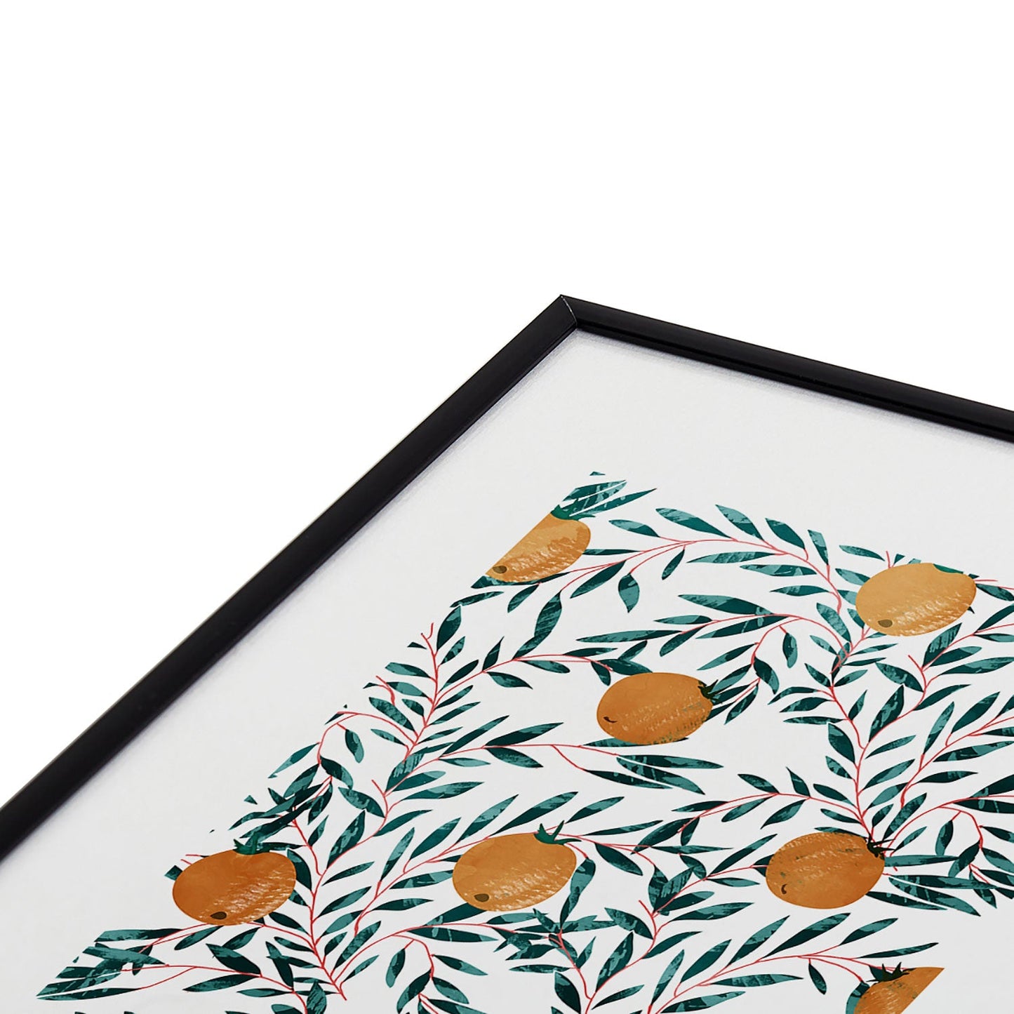 83 Oranges Mandarins Metal Framed Art Print