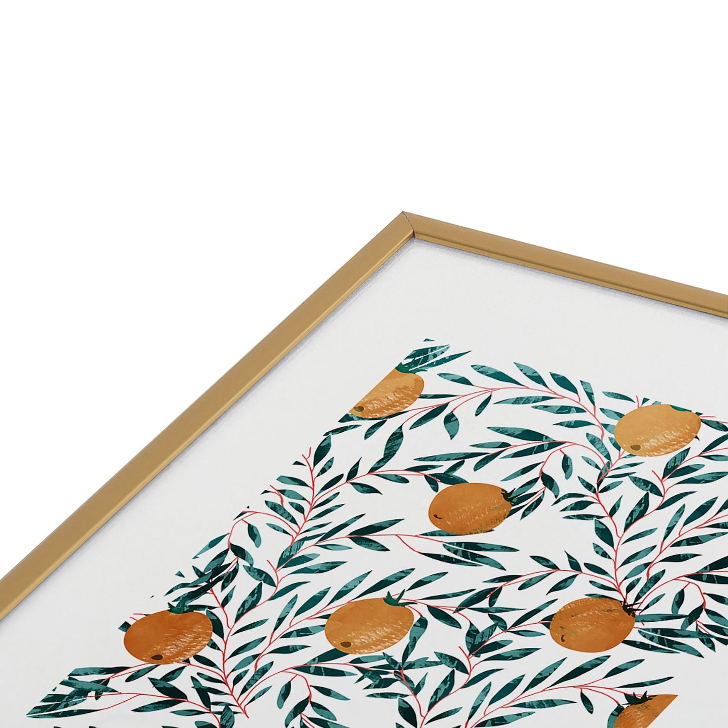 83 Oranges Mandarins Metal Framed Art Print